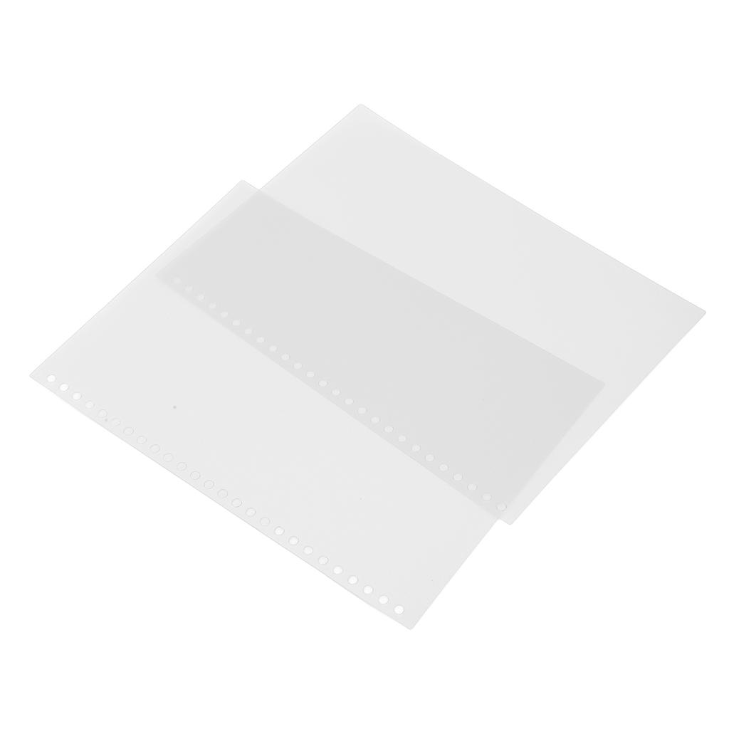 B5 26 Paper Cover Frosted Translucent Waterproof Rollable PP Page Binding Cover for Reports Presentations 50pcs White