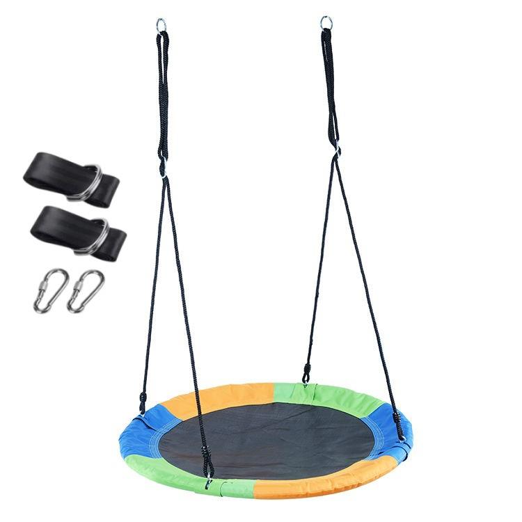 Children s Oxford Cloth Swing Outdoor Courtyard Hanging Tree Disc Hammock Dish-Shaped Leisure Swing