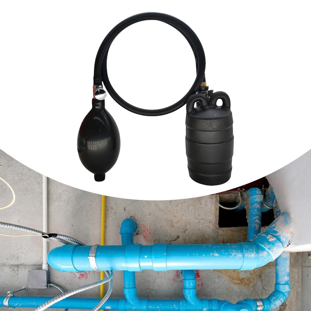 Aufblasbarer Rohrstopfen Sanitärtest Einfach zu bedienen Effektiv, Gummi mit Handball