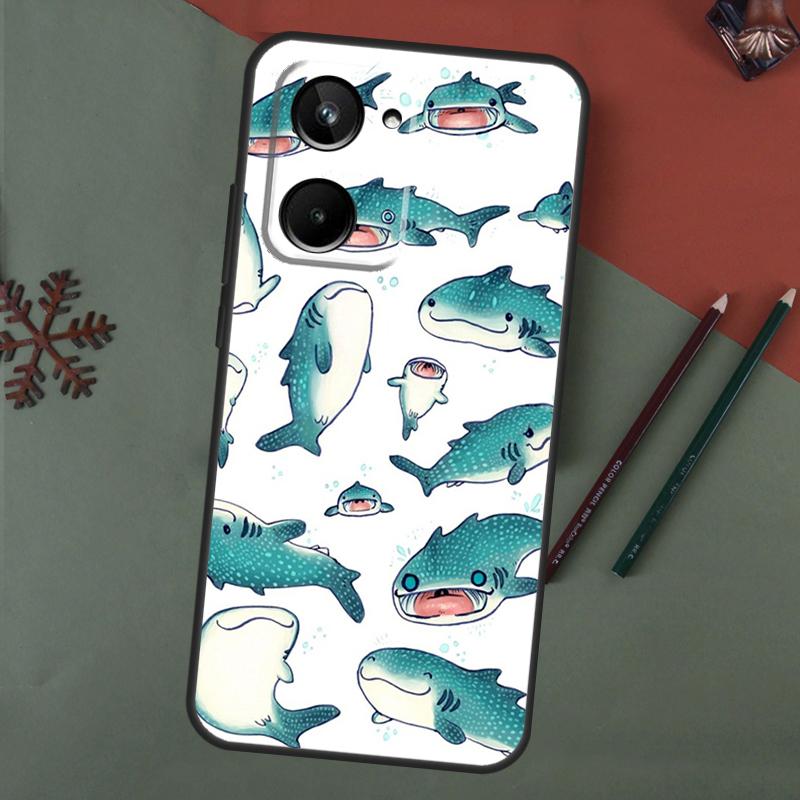 whale sharks Case For Realme C55 C51 C75 C63 C61 C53 C35 C65 C67 C71 11 12 13 14 15 Pro Plus GT6 GT7 Pro