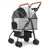 Three-in-one foldable pet cat and dog cart detachable pet cage sunshade canopy small and lightweight foldable teddy bear style