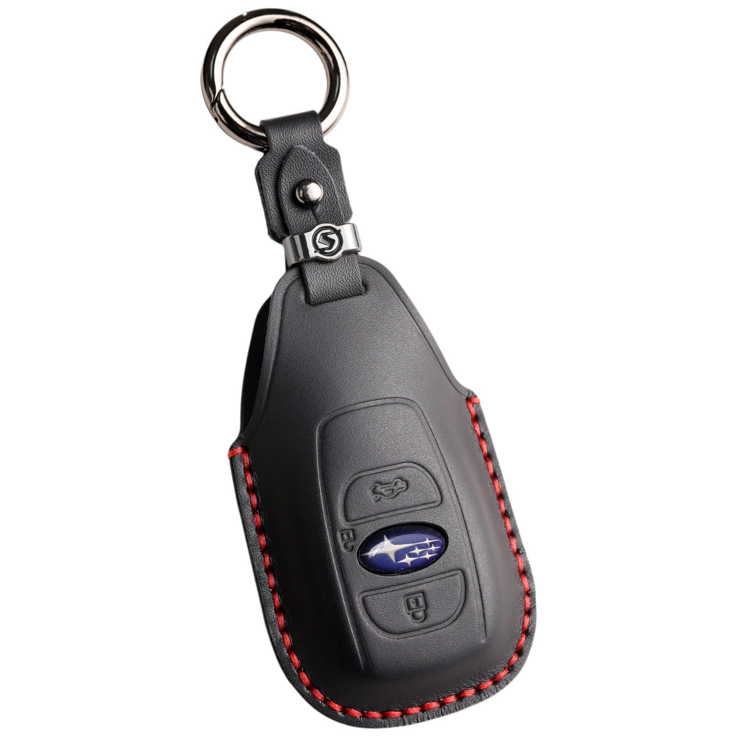 [Hallmo] Smart Key Case Genuine Leather Key Cover Compatible with genuine leather чёрный