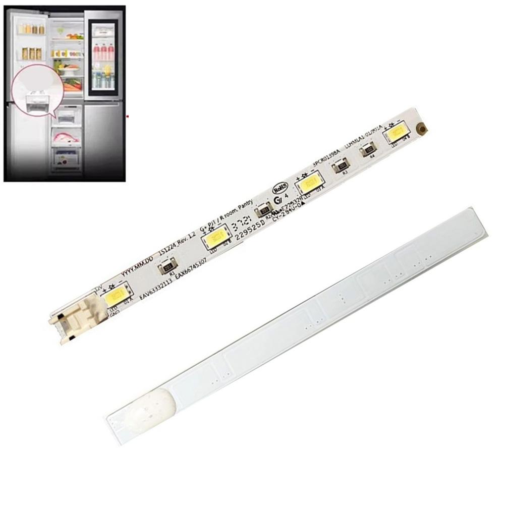 DC12V LED Light Strip For LG Refrigerator F521SN71 Model Bright Interior Lighting Easy Fit Replacement 10x0.8cm Size