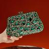Bolso de Mano con Cuentas Estilo Lujo, Bolso Pequeño de Moda, Bolso de Mano para Mujer con Cuentas, Grabado de Diamantes, Bolso de Noche Sofisticado