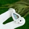 925 Silver Owyhee Blue Opal Gemstone Spinel Wife Bezel Trendy Pendant Jewelry