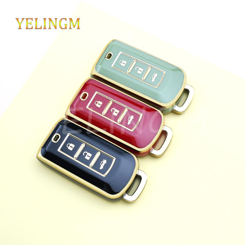 For Mitsubishi Outlander Lancer Eclipse Mirage Keyless Entry Tpu Car Key Case Cover Shell Fob Smart Key Case Waterproof