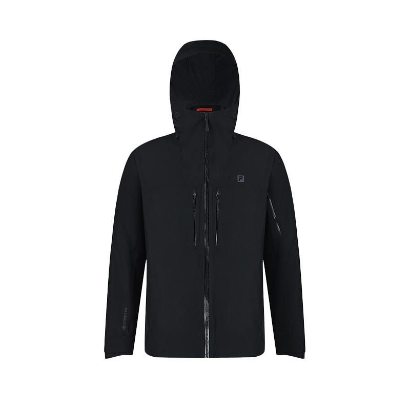 

Fila Повседневная универсальная однослойная водонепроницаемая куртка с капюшоном Мужская куртка Глубокий черный A11M517709FBK XL