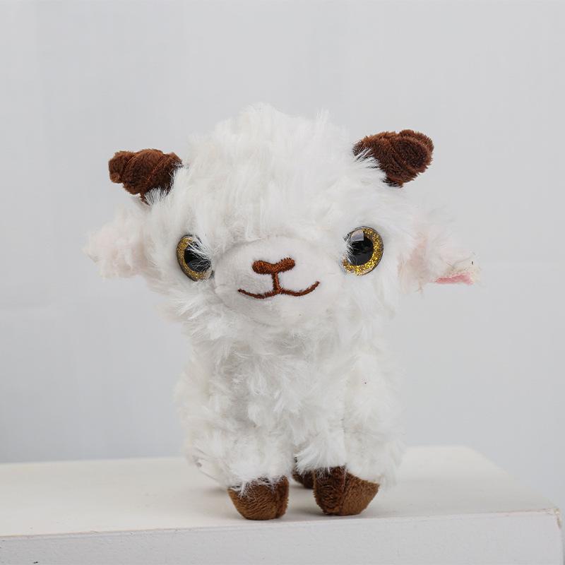 Xinjiang Little Sheep Plush Keychain Souvenir Doll 12cm-14cm белый