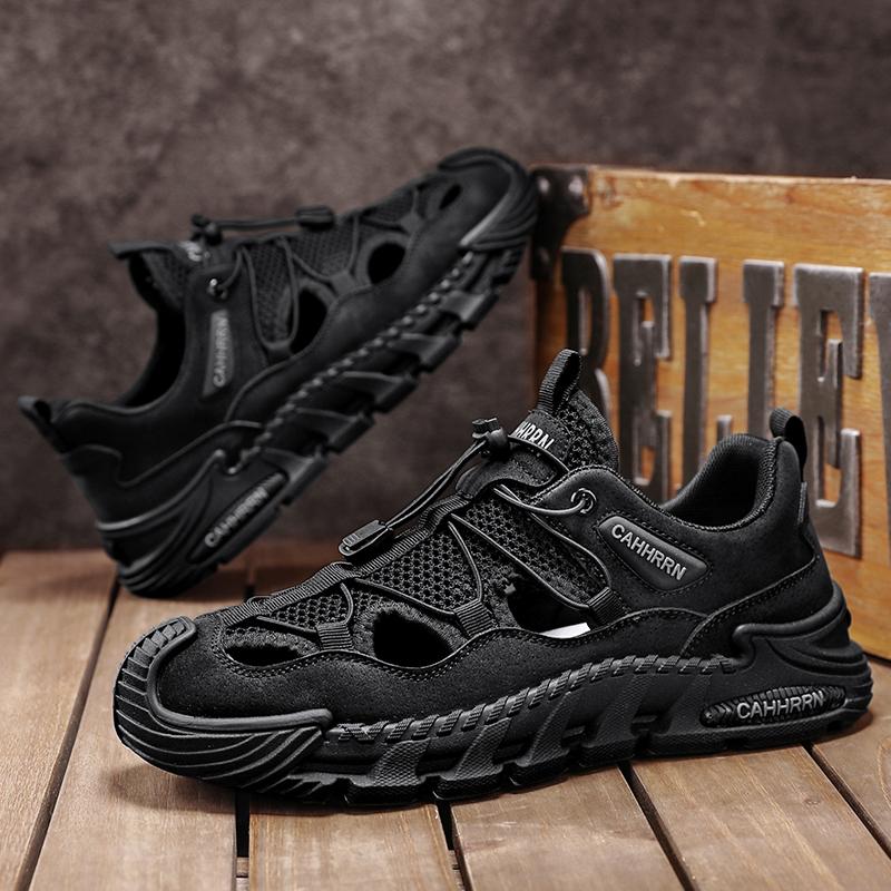 Summer Shoes for Men Outdoor Hiking Sandals Breathable Water Beach Baotou Wading Sandals Camping Climbing Aqua Sneaker