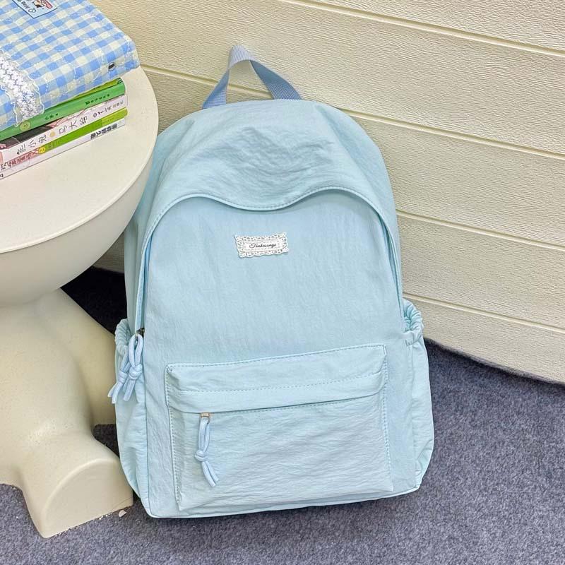 Schoolbag fashion high sense large capacity bag women's 1011 new super fire shoulder support simple casual backpack