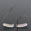 Alloy Superelastic Frameless Nearsighted Glasses Men Metal Minus Lens Rectangle Prescription Eyewear 0 To -6 Lightweight Durable