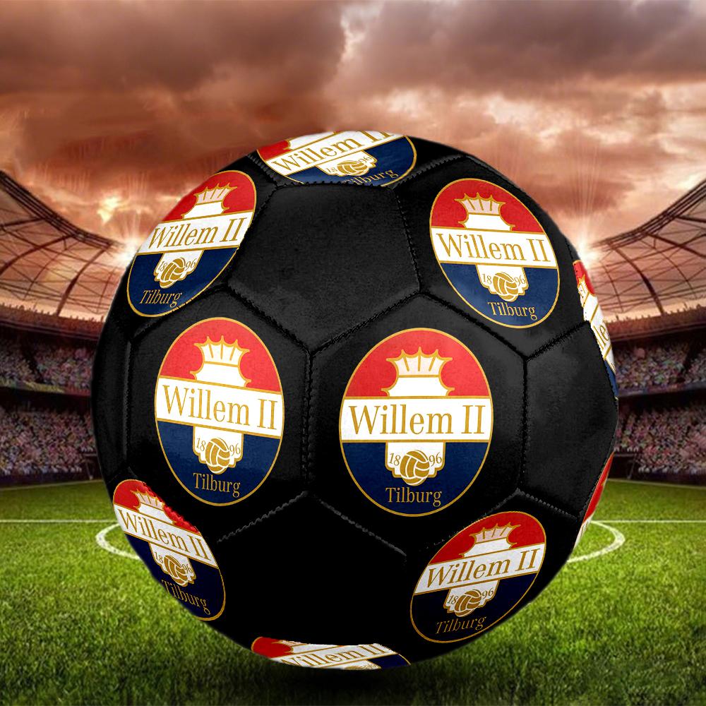 Willem II Tilburg size5 Soccer Ball, colorful, suitable for all ages, machine-stitched, PVC material, competition grade,durable and high bounce