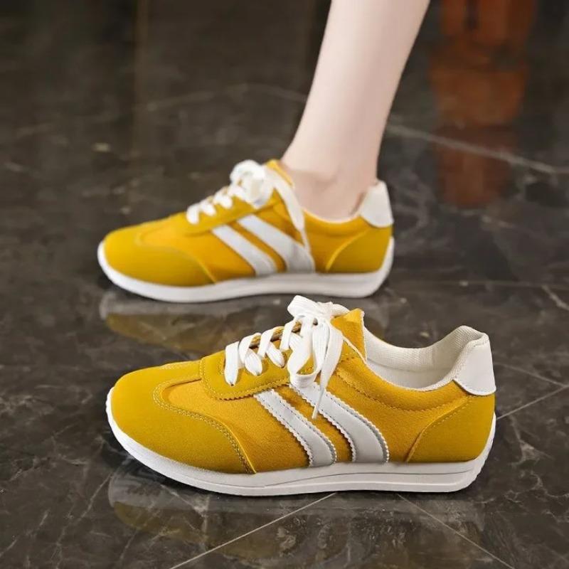 Women's Casual Running Shoes Soft Bottom Anti-Slip Flat Bottom Student Shoes Versatile Comfortable Sports Footwear for Women