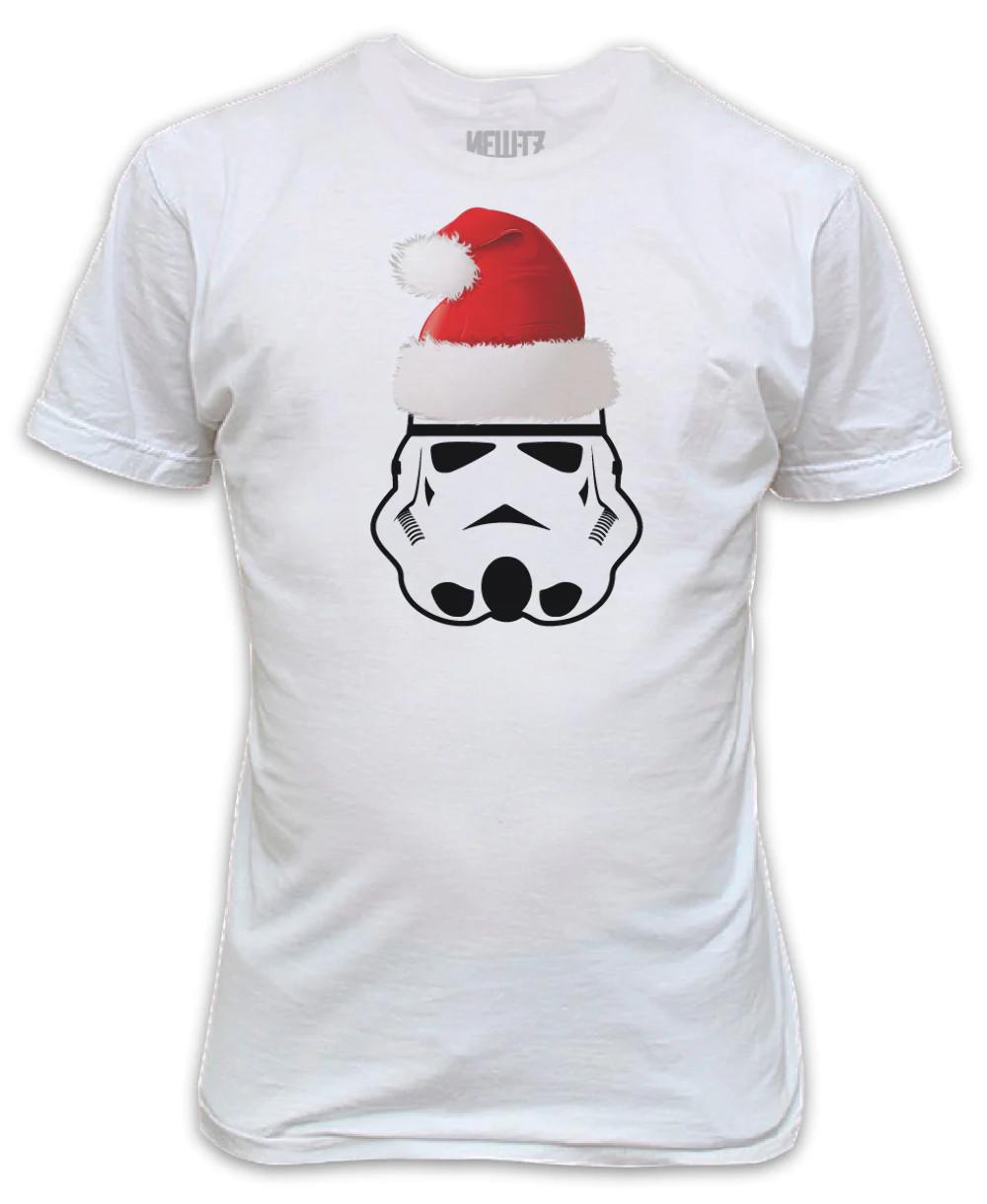 Stormtrooper Christmas Hat T-Shirt Even these guys love Christmas Time S