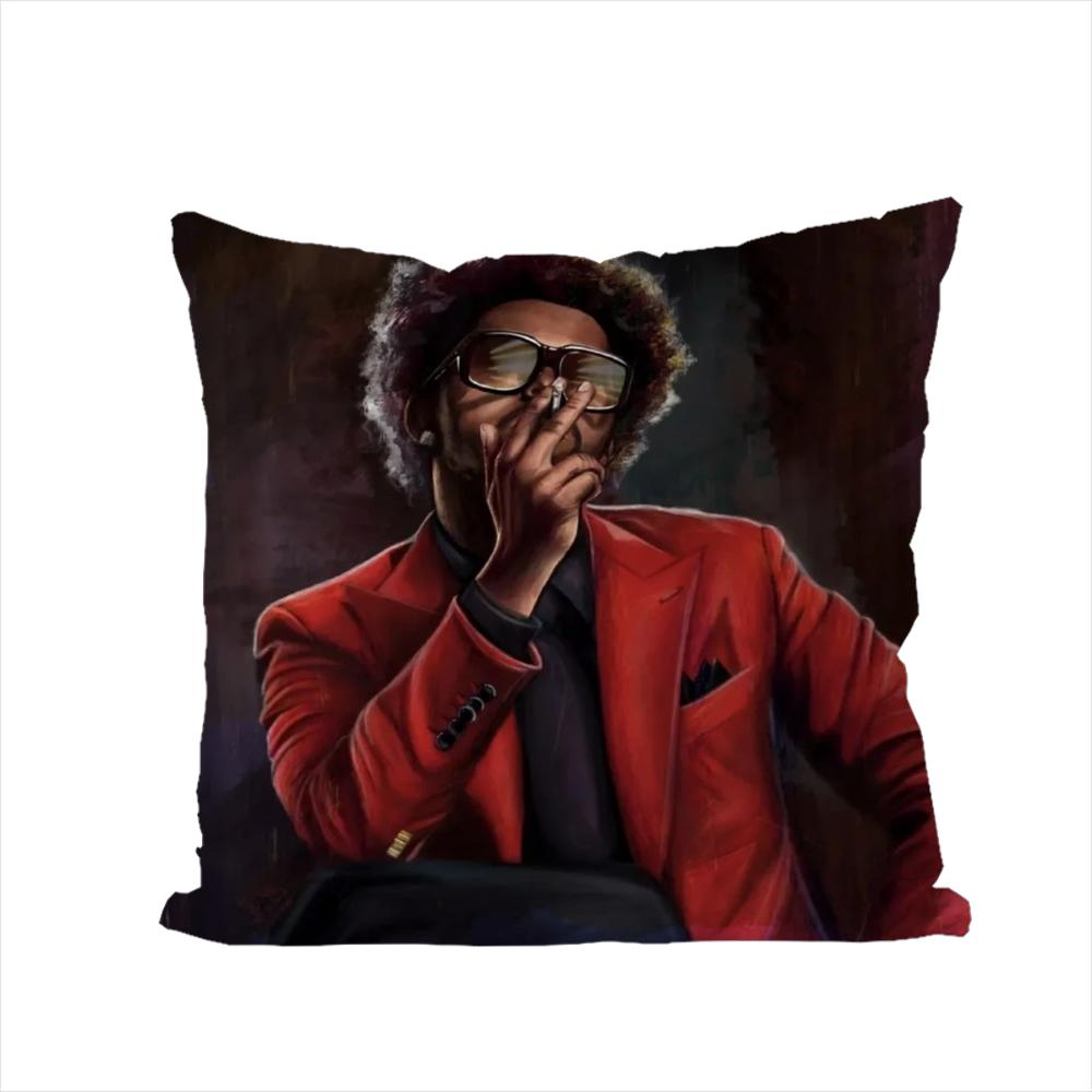 Singer The Weeknd Pillow Case For Car Sofa Decorative Home Doublesided Print Plush Square Throw Pillow Cushion Cover
