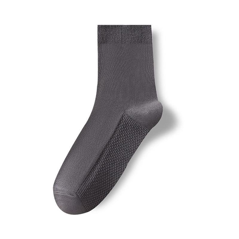 Men's Pure Cotton Socks for Spring and Autumn, Anti-odor and Sweat-absorbing, Short Socks, Medium Socks, All-season, Antibacterial and Casual Cotton