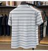 Polo Estiva a Righe da Uomo con Revers e Tasca Vera - Top Casual da Lavoro a Maniche Corte