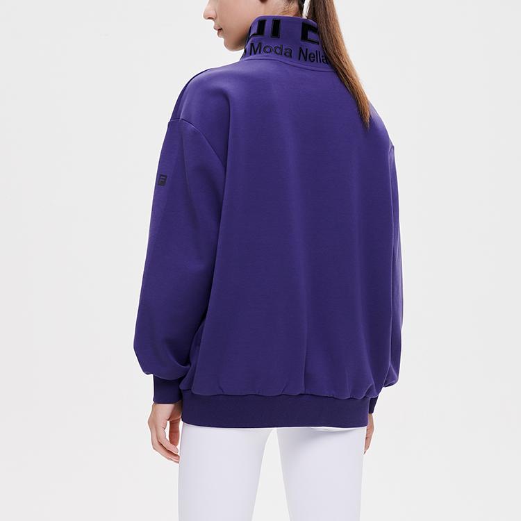 

New FILA Athletics Sweatshirts Women s Deep Cong Blue A11W131223F-NV XXL