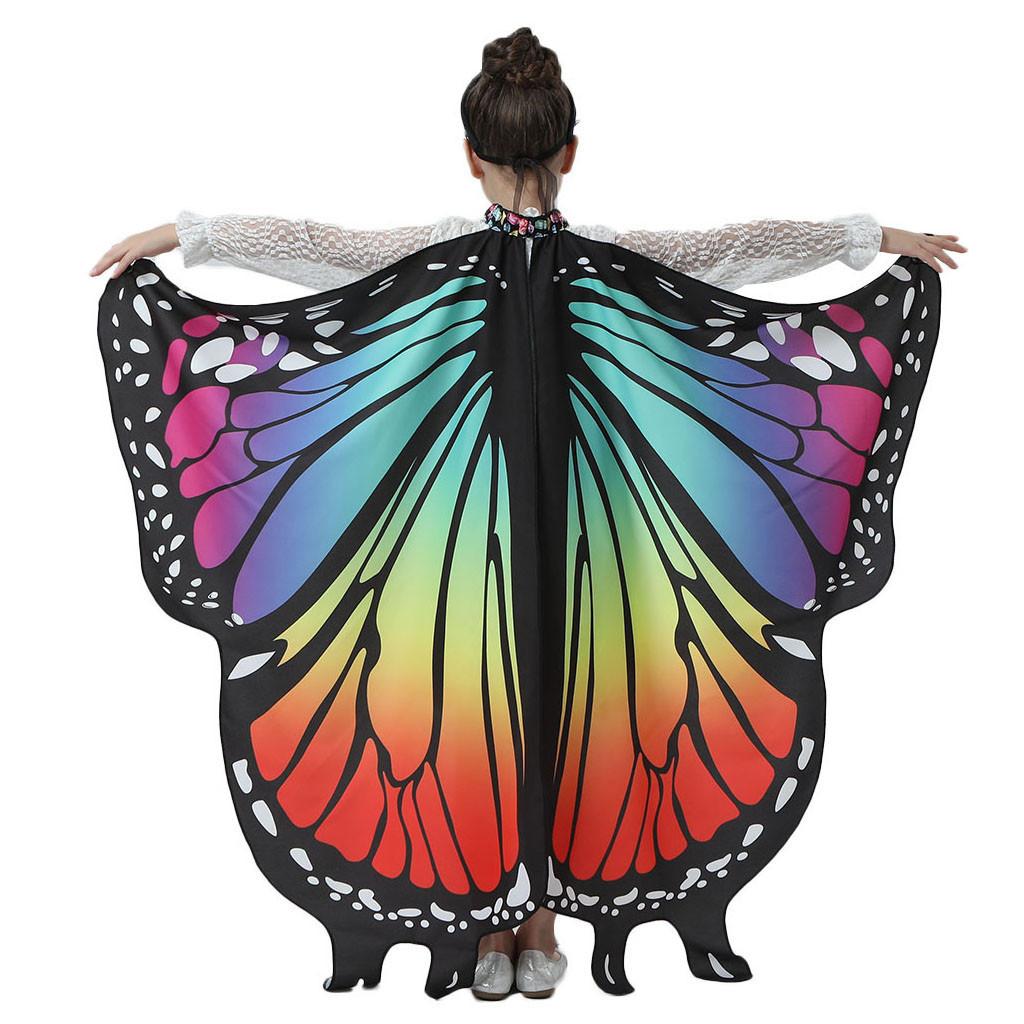 Children's Butterfly Shawl Lady Cape Costume Accessory