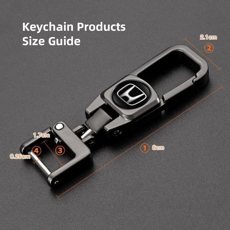 Car Key Ring Waist Buckle Metal Keychain Carabiner For Honda CR-V Accord Civic HR-V Pilot Odyssey Fit Jazz Vezel CITY Freed SM1