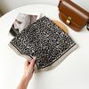 Leopard Print Small Silk Scarf Autumn Fashion Temperament Square Scarf Korean Version of High-end Versatile Scarf Women's Velvet Silk Scarf