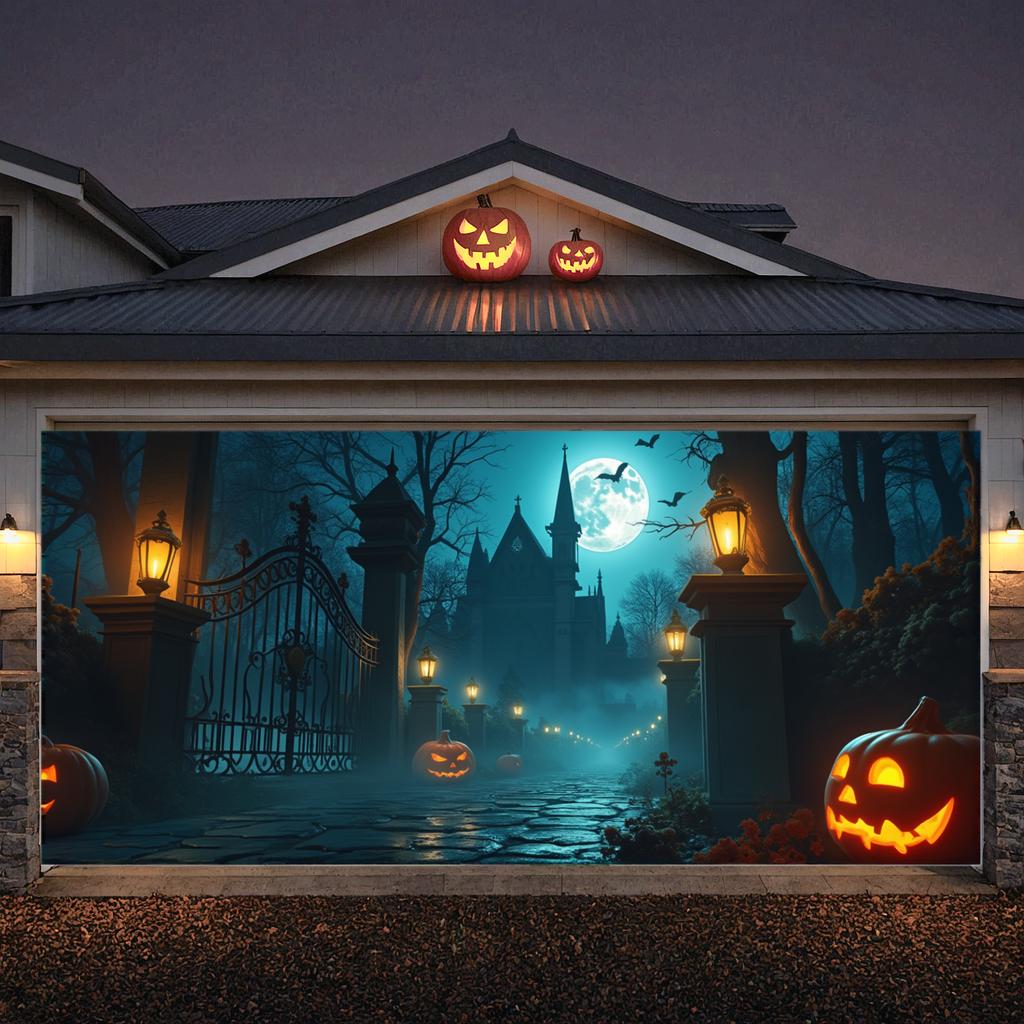 Event Decoration Banner Lantern Lighting Haunted House Banner Halloween Banner Decorative Elements For Holiday Decoration