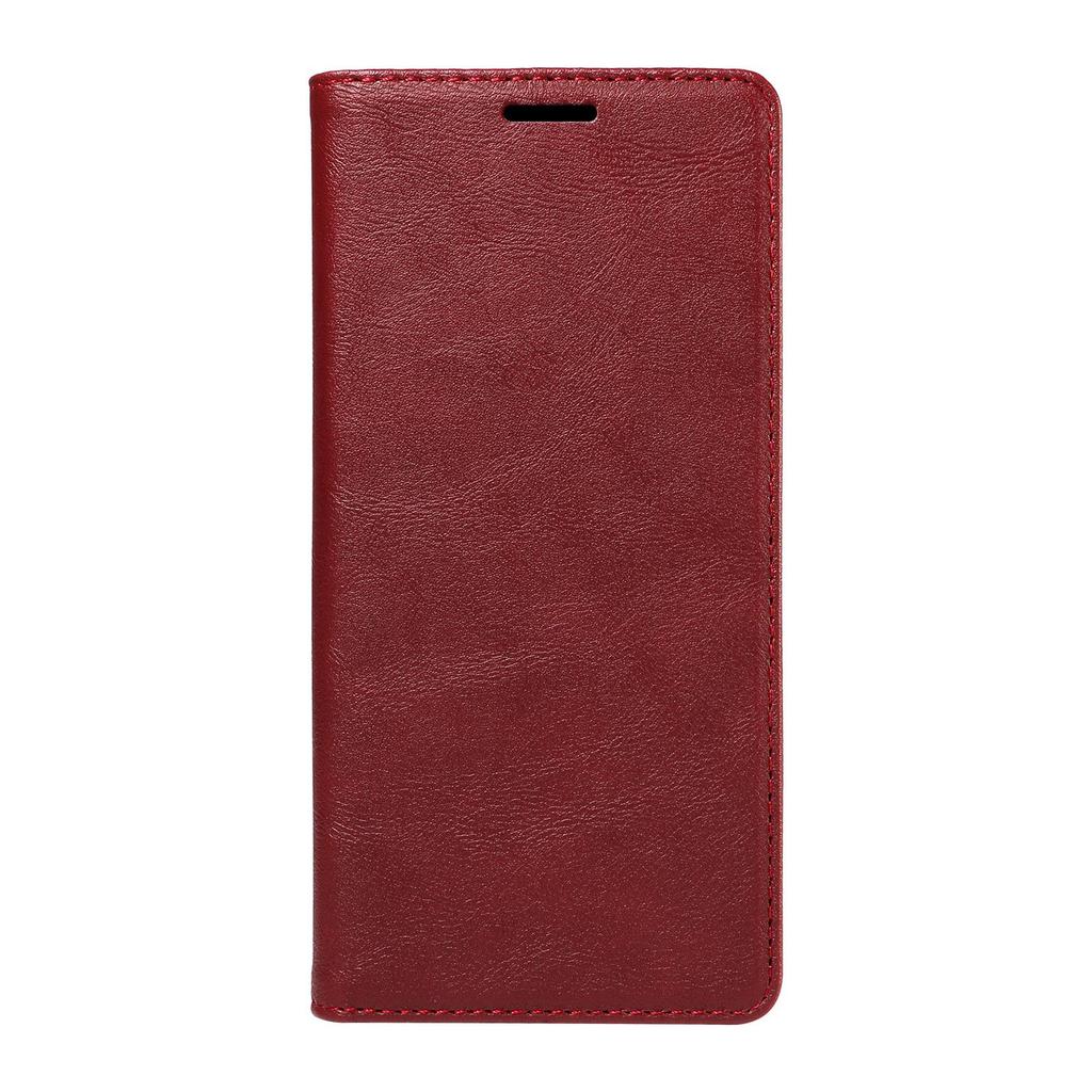 iPhone 18 Pro Max Cowhide Grain Magnetic Wallet Case - 18 Pro Business Protection