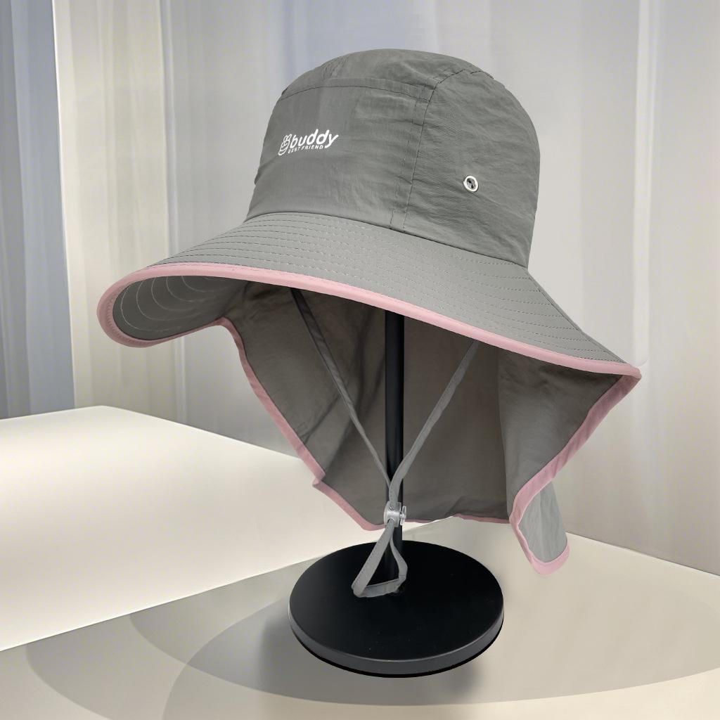 Sun Protection Hat Women'S Summer Shawl Neck Protection Integrated Hat Uv Protection Bucket Hat Cycling Big Brim Sun Hat