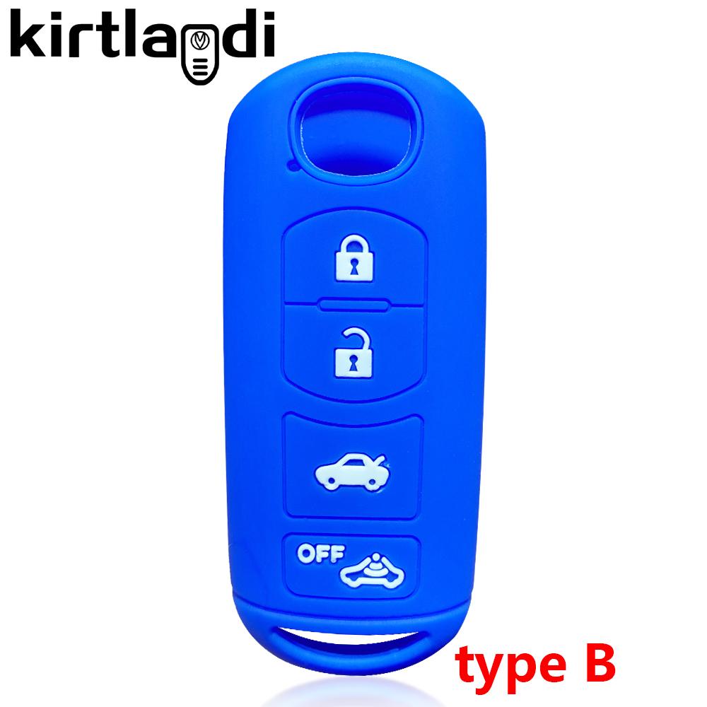 Silicone Car Cover Key Case Skin for Mazda 2 5 3 6 CX-3 CX-5 CX-7 CX-8 CX-9 Mazda3 Mazda6 Sch5 Demio X5 Holder 3 4 Button Remote