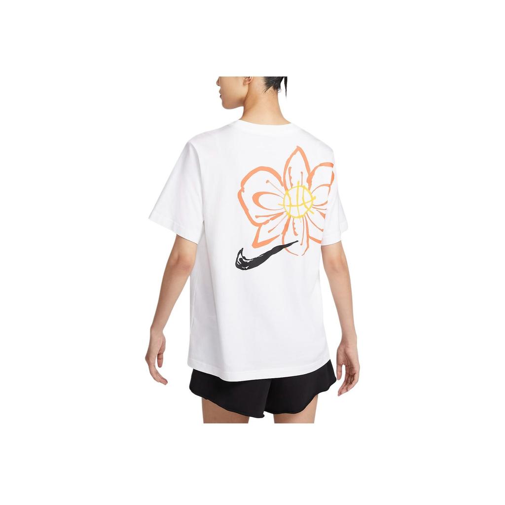 Nike Sportswear Loose Fit Crew Neck Soft Casual Sports Short Sleeve T-Shirt Women T-Shirts White IF1621-100