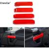 4PCS Inner Door Handles Red Cover Trims Kit for 2015- Ford F-150 Accessories