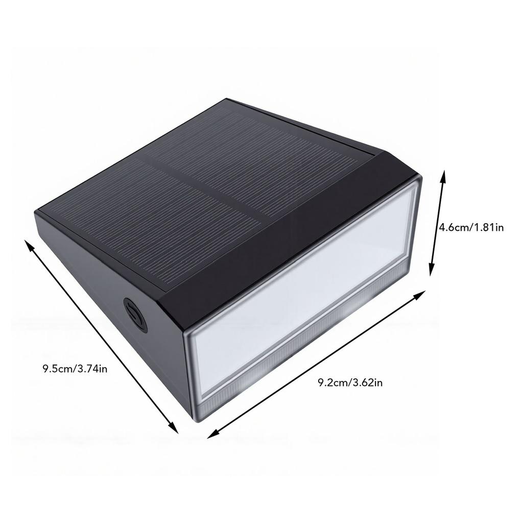 Luz de Parede Solar com Sensor de Movimento Exterior IP65 à Prova d'Água Iluminação ao Amanhecer Arandela de Parede com 2 Modos para Pátio Jardim Varanda