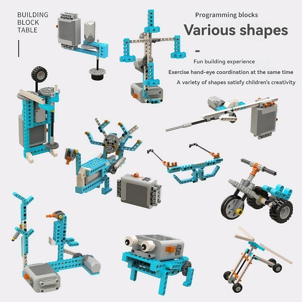 Creative Technical Parts Multi Technology Programming Educational Students Learn Building Blocks Power Set For Kids Toy Gifts