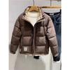 Herren Slim-Fit Winter Daunenjacke, Stehkragen, Trendige Warme Oberbekleidung für Jugendliche