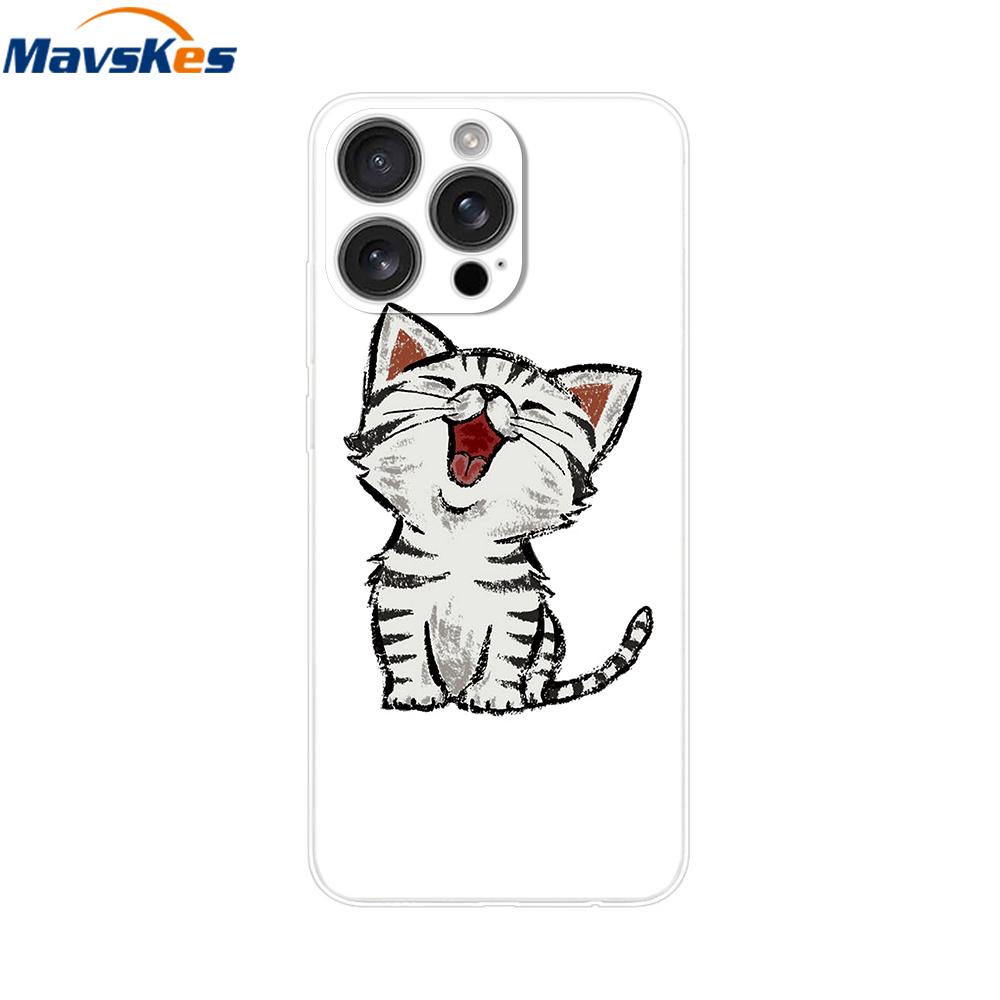 For iPhone 16 Pro Max Case Shockproof Silicone Bumper For Apple iPhone 16 Pro Max Plus Cover Soft TPU Phone Protector Shell Para