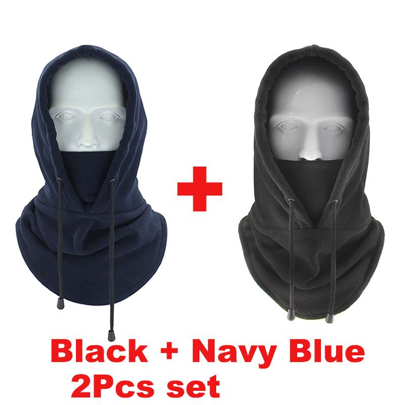 Winter Warm Balaclava Motorcycle Riding Full Face Mask Hat Thermal Windproof Cycling Cap Men Women Fleece Neck Warmer Scarf Hats