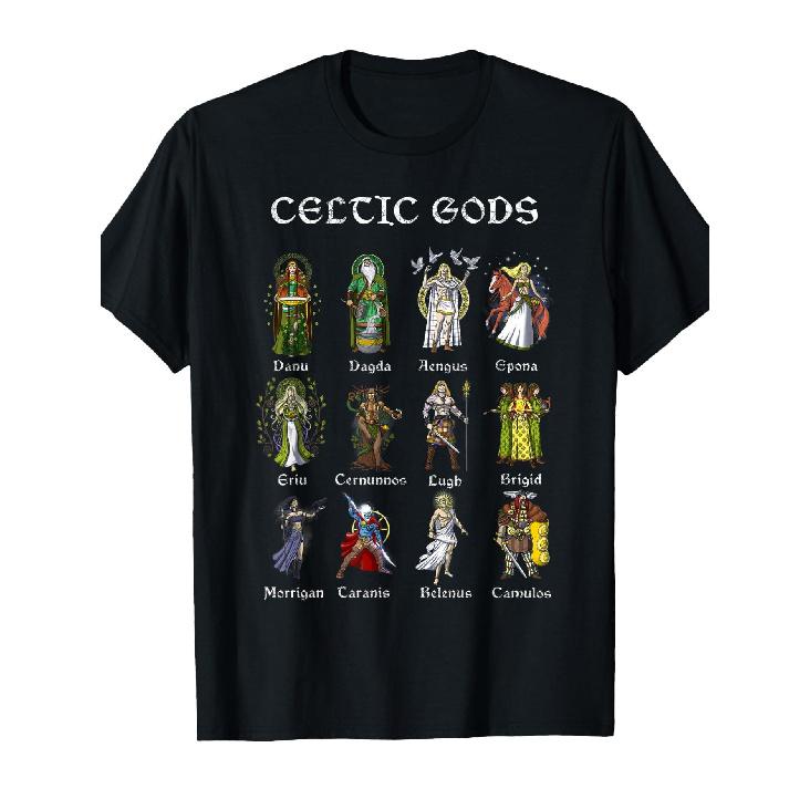 Celtic Mythology Gods Norse Viking Warriors Pagan Nordic T-Shirt S чёрный