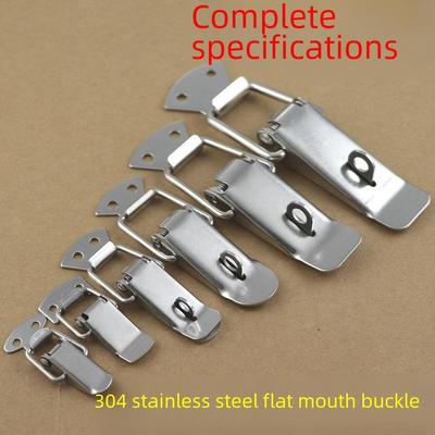 Stainless Steel Anti-Theft Box Buckle with Spring for Insulation and Wooden Tool Boxes