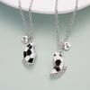 Magnetic Best Friends Football Necklace Set - Alloy Clavicle Chain for Couples