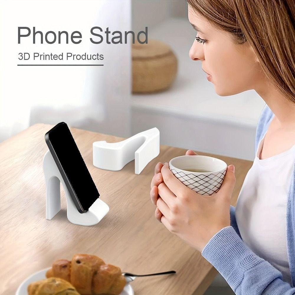 3D Printed Desktop Mobile Phone Holder Creative Smartphones Support Bracket Gifts for Girls