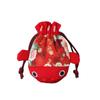 Red Color Bag Gold Fish Shape Handbag Cartoon Animal Festive Sugar Bag  New Year