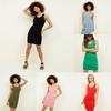 Women's Extra Long Tank Top Seamless Basic Tunic Soft Comfortable Casual Slip Dress