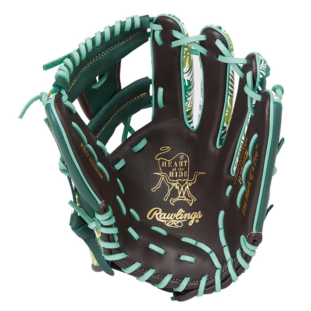 Rawlings Baseballhandschuh für Erwachsene, Softball, Grafik 2023, Grün, Größe: Throwing GR3FHGN62 HOH® [Für Infielder], Schokolade/Dunkel, 11.25, Für Rechtshänder