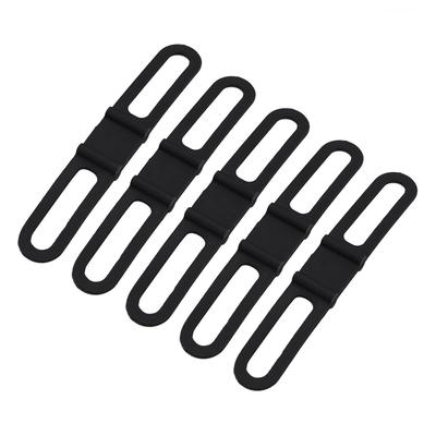 /set Multipurpose Bike Cycling  Silicone Fixed Strap Bandage Flashlight Mount Holder Flashlight Mount  Straps