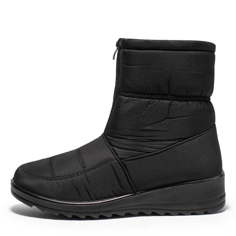 Plus Size Winter Warm Women's Snow Boots for Middle-Aged and Elderly Women Slip-On Waterproof Mom Shoes for Women