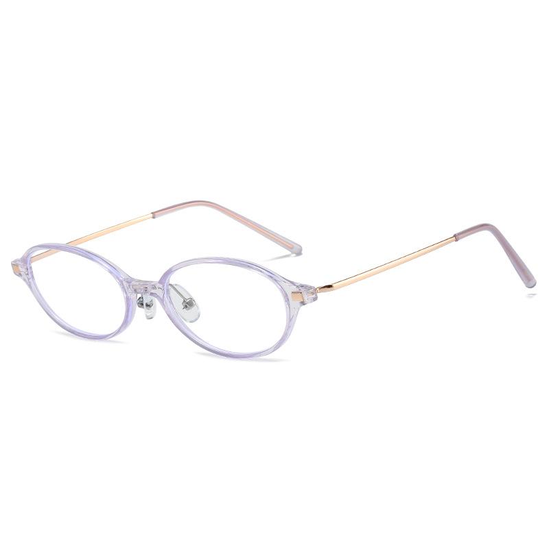 Anti-Blue Flat Glasses Metal Retro Glasses Frame Personalized Myopia Glasses Frame Glasses