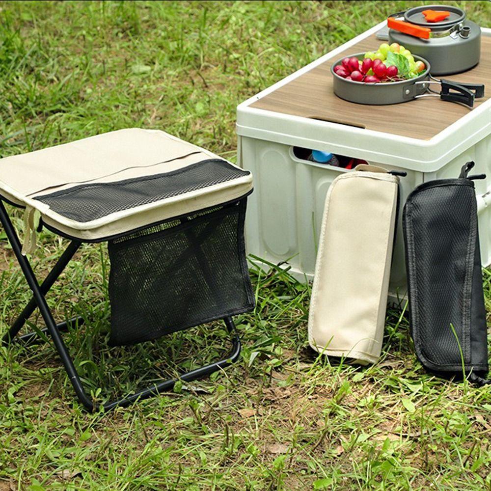 Strong Load-bearing Small Mazar Satchel Sturdy L Pen Bag Stool Folding Backpack Stool  Picnic