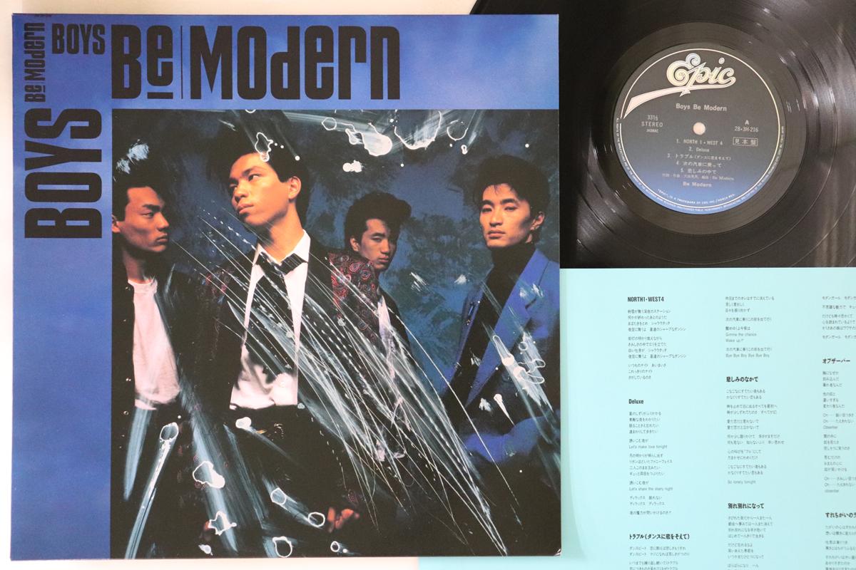 

LP Record BE MODERN - Boys Be Modern 283H216PROMO EPIC Japan Japanese Pop/Rock Used