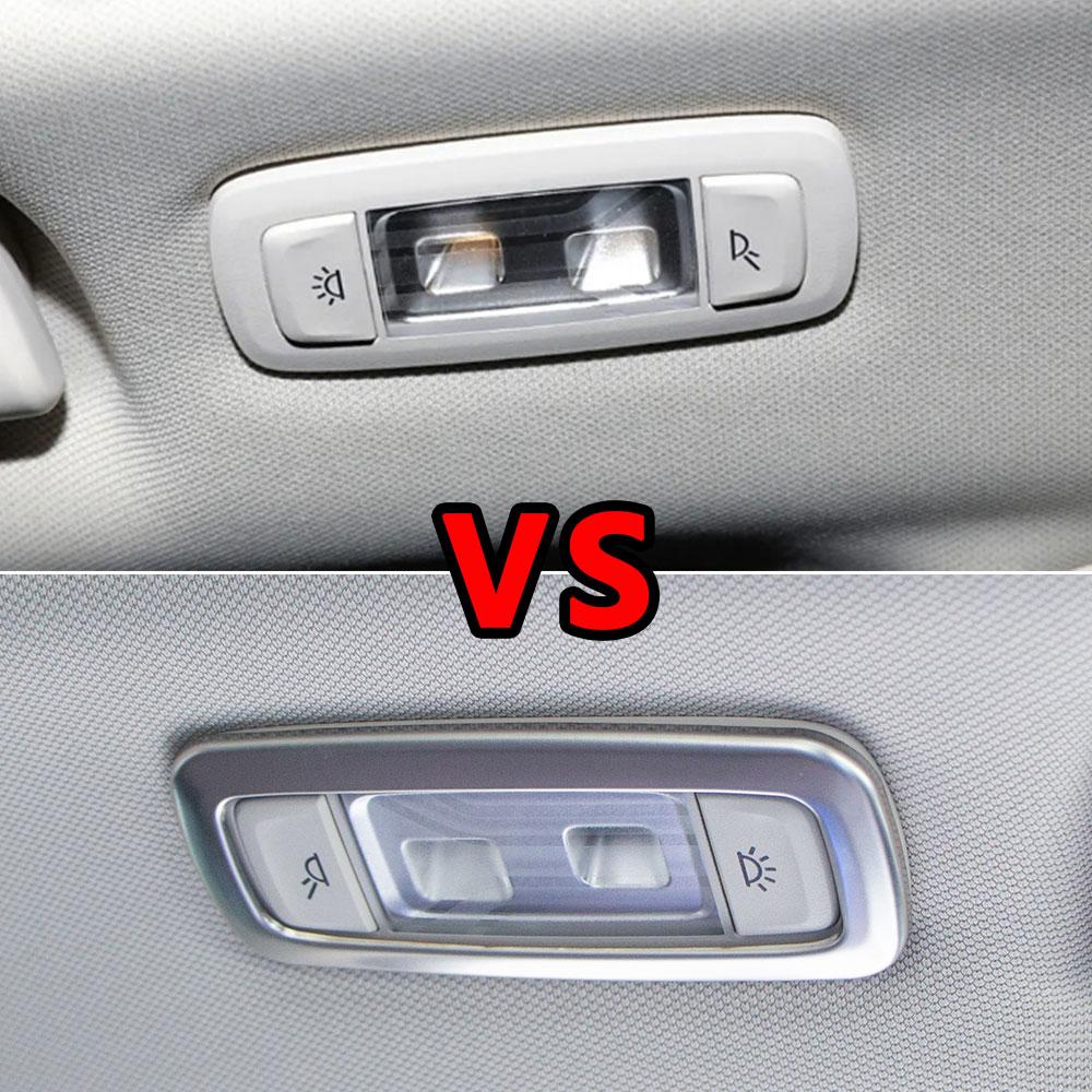 For BMW X3 G01 X4 G02 2018 - 2025 Rear Reading Light Cover Back Roof Lamp Light Panel Frame Trim Sticker Styling Accessories