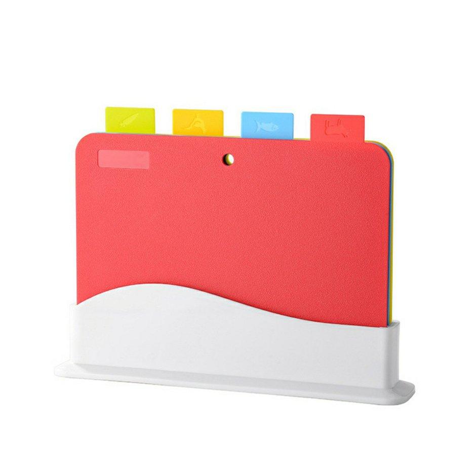 

Кухонная разделочная доска, 4 шт./компл., многофункциональная пластиковая разделочная доска, экологически чистая разделочная доска, кухонные аксессуары